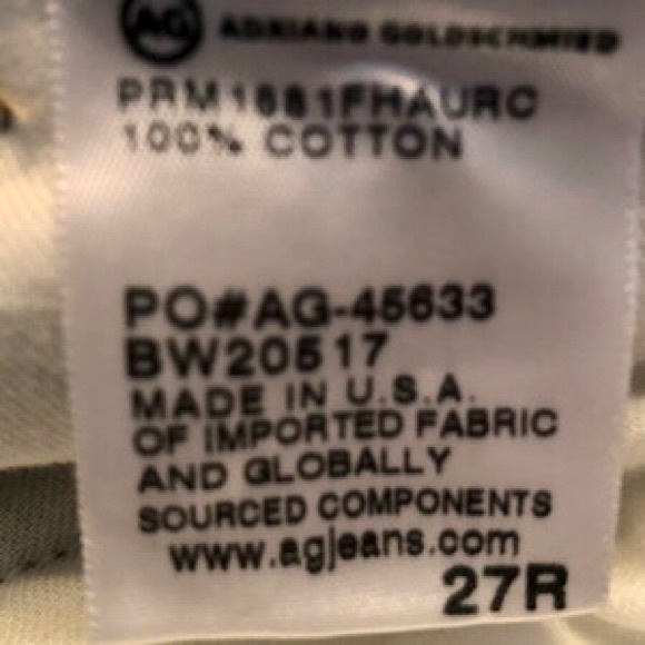 “NEW” AG Adriano Goldschmied The Isabelle High-Rise Straight Crop Jean - Picture 8 of 8